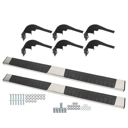 Suit For RAM 1500 Crew Cab 2009-2018 Running Boards Side Steps Left+Right Side