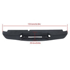 Step Rear Bumper Without Sensor Hole Black Steel Fit For Chevrolet S10 1998-2004