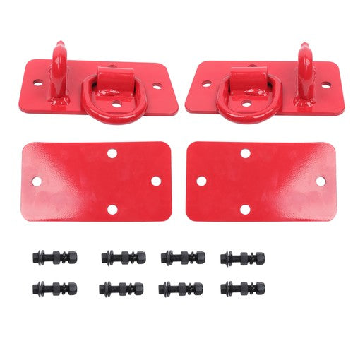 G70 Forged Steel Plate 3/8" Grab Hook with Backplate and D-Ring 15000 lbs 1Pair