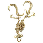 V-Chain Bridle w/8"Medium J Hooks,T- Hook&J-Hook w/ Grab Hooks 5/16''x3' G70