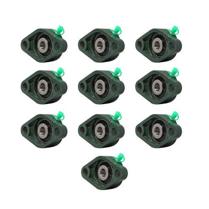 10Pcs UCFL201-8 Pillow Block Bearing 1/2" Bore 2 Bolt Flange Mounted New