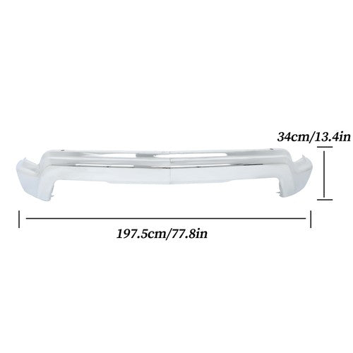 For Chevy Silverado 2022-2024 Split-type Front Bumper Replacement Chrome Steel