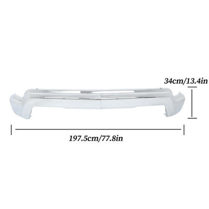 For Chevy Silverado 2022-2024 Split-type Front Bumper Replacement Chrome Steel