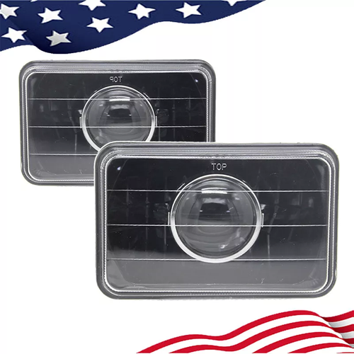 1980-1986 Chevy C10 4x6 Glass H4 Headlight Pair