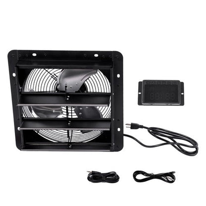 High Speed 1600RPM 900CFM 1.7m Power 12'' Shutter Wall-Mount Attic Exhaust Fan