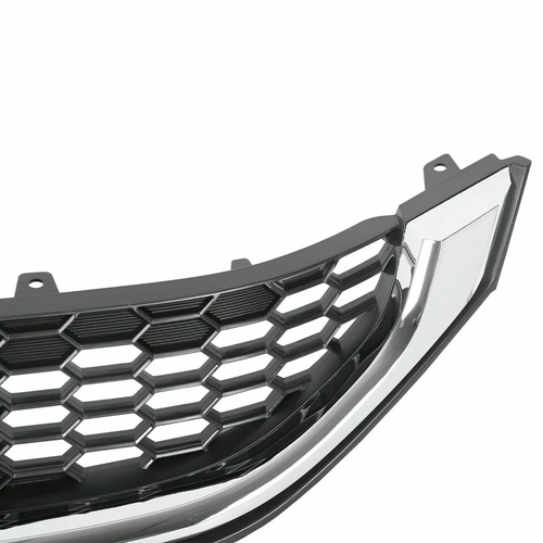Front Bumper Upper Grille Grill w/ Chrome Trim for 2013-2015 for Honda Civic
