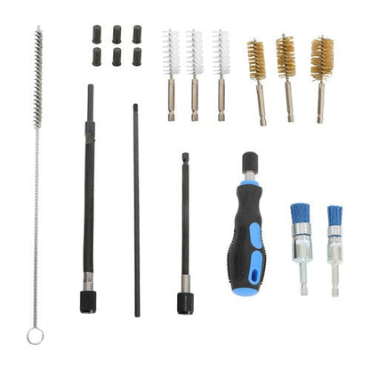 19PC Diesel Injector Seat Cleaning Set Engines Injector Seat Cleanner Brush Kit