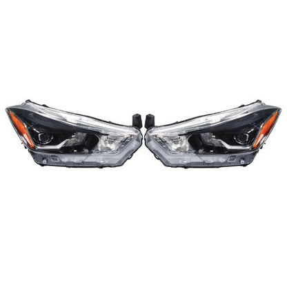Headlights Headlamps Clear Lens For Nissan Kicks SR 2018 2019 2020 LH+RH Side