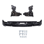 W/o Sensor Holes Steel Black Rear Bumper For Chevrolet Silverado 1500 2014-2018