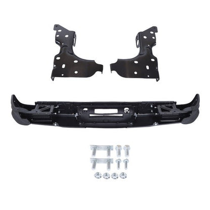 W/o Sensor Holes Steel Black Rear Bumper For Chevrolet Silverado 1500 2014-2018