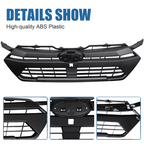 Front Bumper Upper Grille Matte Black Replacement For 2024 2025 Subaru Crosstrek