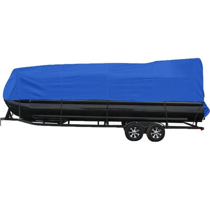 Boat Cover Pontoon 17-20 Ft Heavy Duty Rain Snow Dust Resistant Protection Blue