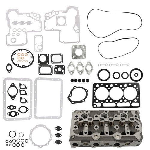 New Complete Cylinder Head w/Valves & Full Gasket Set Fit For Kubota D950 Engine