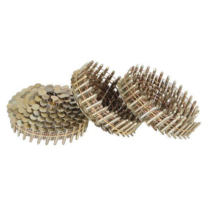 7/8" × 0.12" × 3/8" 15 Degree Galvanized Coil Roofing Nails 7200 Pack