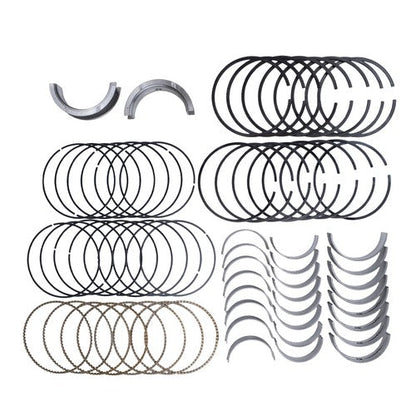Main & Rod Bearings Set & Piston Rings Kit For Chevy GMC LS Gen III IV 4.8L 5.3L