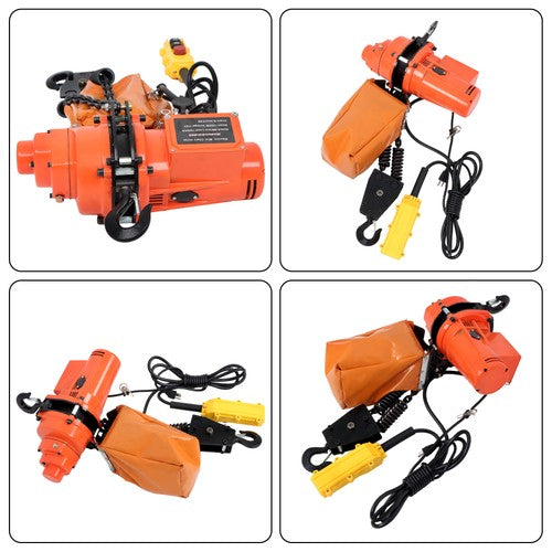 2200lbs Electric Chain Hoist 110V 10ft Lifting Height,10ft Wired Remote Control