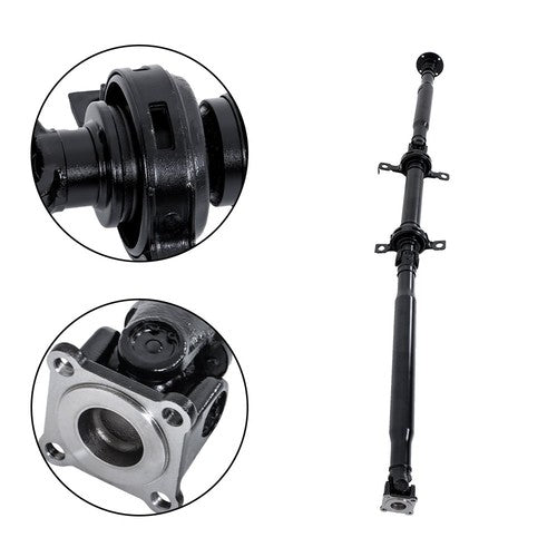 3PCS Black Rear Drive Shaft Assembly For Lincoln MKX Ford Edge 3.5L 2007 2008