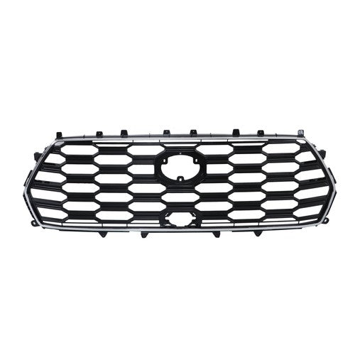 For Toyota Sequoia 2023-2024 Durable Black Chrome Front Bumper Upper Grille