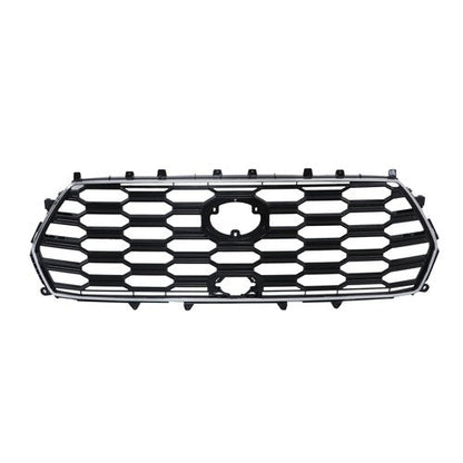 For Toyota Sequoia 2023-2024 Durable Black Chrome Front Bumper Upper Grille