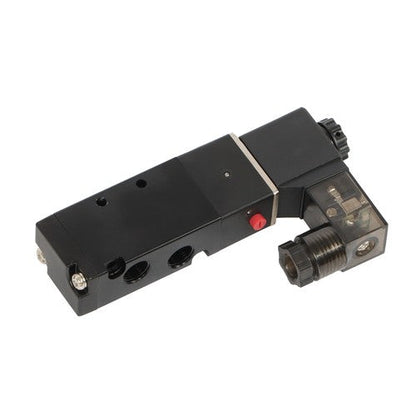 1/8'' 5 Port, 2 Position Pneumatic Solenoid Valve, 110V AC Coil, Air Return