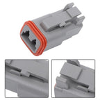 2 Pin Connector 10 Sets DT04-2P DT06-2S with Solid Contacts 14-20AWG