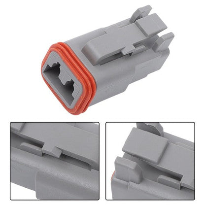 2 Pin Connector 10 Sets DT04-2P DT06-2S with Solid Contacts 14-20AWG