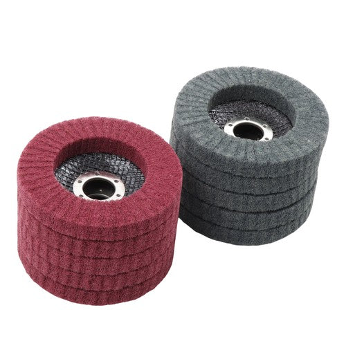 10 Pcs 4-1/2" Scour Flap Discs 320 & 600 Grit Sanding Discs for Angle Grinder
