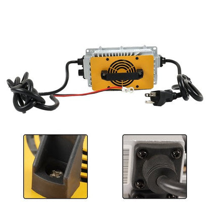 36Volt 18AMP Lithium Onboard Battery Charger Yellow For EZGO TXT Golf Carts