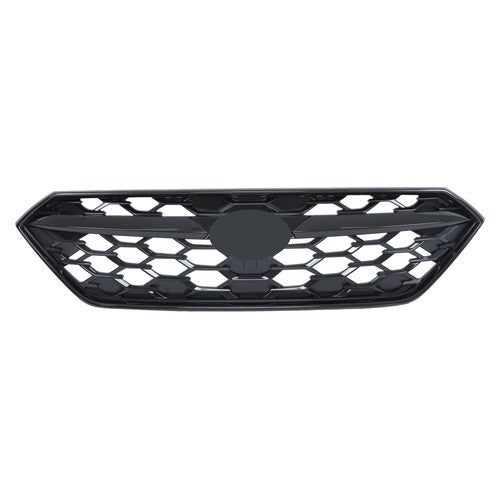 Gloss Black Plastic Honeycomb Front Bumper Upper Grille For Subaru WRX 2022-2024