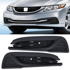 For 2013-2015 Honda Civic Textured Pair Fog Light Cover HO1039113 HO1038113