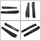 Black Straight Spring Loaded Mud Flap Hanger 2.5" Bolt Spacing,30" Length
