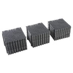 50Pack 12 x12in Interlocking Drainage Floor Tile Modular Interlocking Tile Black