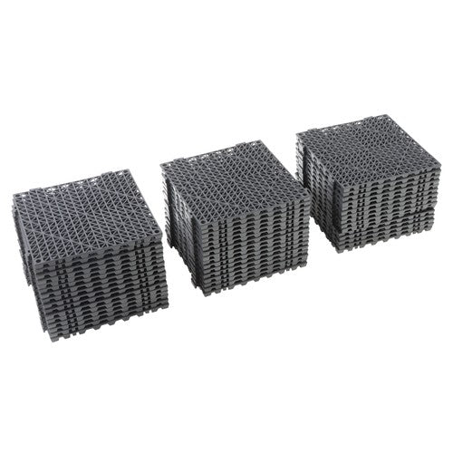 50Pack 12 x12in Interlocking Drainage Floor Tile Modular Interlocking Tile Black