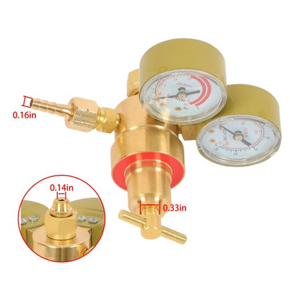 Dual Gauge Acetylene Solid Brass Regulator for Welding Victor Gas Torch Cutting