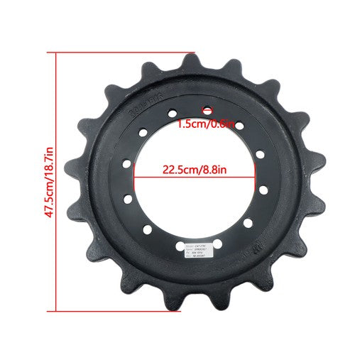 304-1916 Sprocket Fits CAT 299C 289C 279C 279D 289D 299D 3041916 12 Bolt Hole
