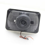 5" 4x6 inch Clear Lens Red LED Diamond Cut Semi Sealed Beam Projector Headlights