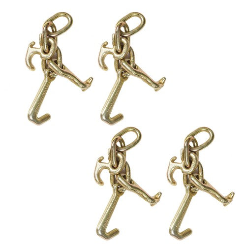 4 Hook Tow Truck Car Hauler Trailer Auto Body Frame Hook WLL 4,700lb