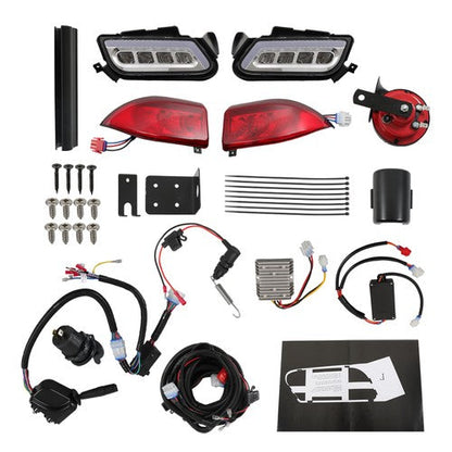 For Club Car Tempo Golf Carts w/RGB Daytime Running Light LED Light Kit 2018+ US