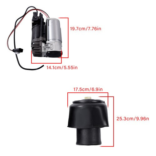 NEW Rear Air Suspension Spring Bag Compressor Valve Block Kit 10-16 For BMW 550i