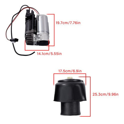 NEW Rear Air Suspension Spring Bag Compressor Valve Block Kit 10-16 For BMW 550i
