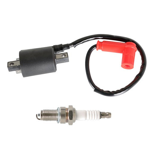 For Yamaha G2 1985-1991 G5 1990-1995 Gas Golf Cart Ignition Coil And Spark Plug
