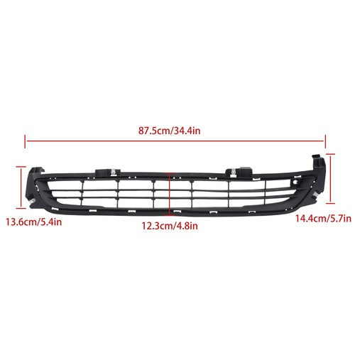 For Chevy Malibu 2014 2015 Plastic Black Front Bumper Cover Grille Assembly