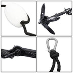2-Pack Folding Anchor Set 0.7kg Black For Grapnel Boat Marine Kayak