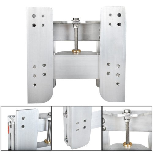 New Fit For JPL4400 Boat New Silver Adjustable 4" Jack Plate Outboard Replace US