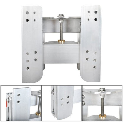 New Fit For JPL4400 Boat New Silver Adjustable 4" Jack Plate Outboard Replace US