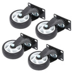 Heavy Duty 4-Inch Swivel Casters - Smooth Mobility, 1200lbs Max Load - 4 Pack