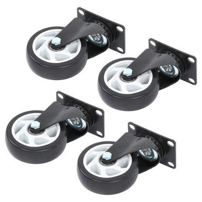 Heavy Duty 4-Inch Swivel Casters - Smooth Mobility, 1200lbs Max Load - 4 Pack