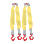2 PCS 3.3ft Lifting Slings Straps with Hooks Two Leg Rigging Straps 4410 lbs