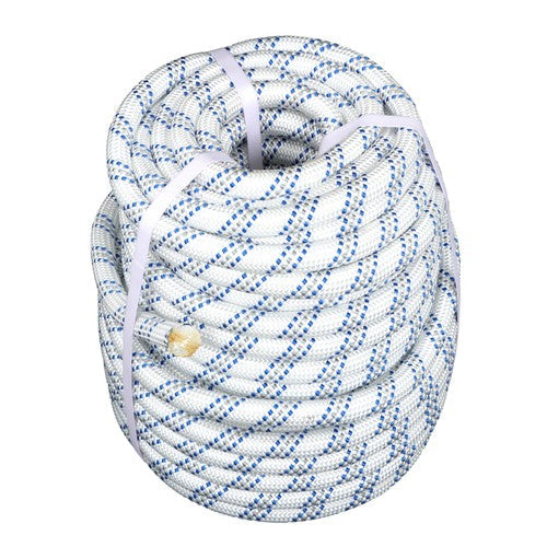 3/4" x 120' Double Braided Polyester Rope 3200 Lbs Breaking Strength For Swing