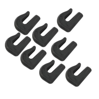 8Pcs G70 3/8" Weld On Chain Grab Hook Tow Hook Tractor Bucket Trailer Tie Down